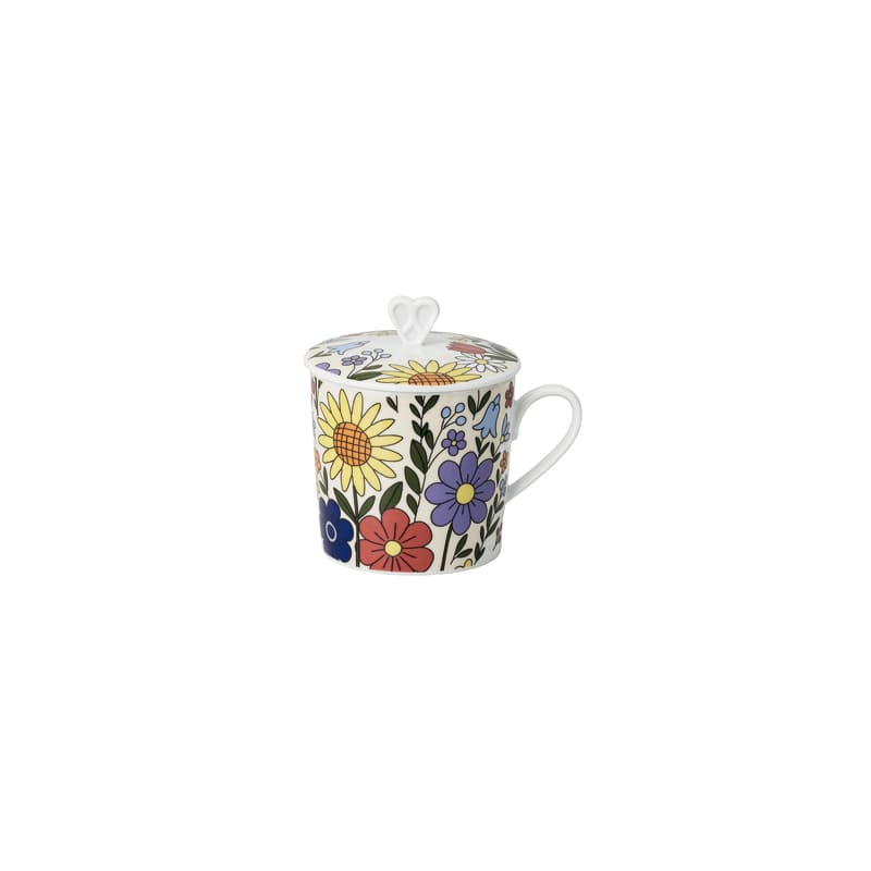 Mug w.handle and lid